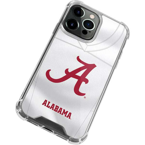 University of Alabama White Jersey iPhone 13 Pro Max Clear Case